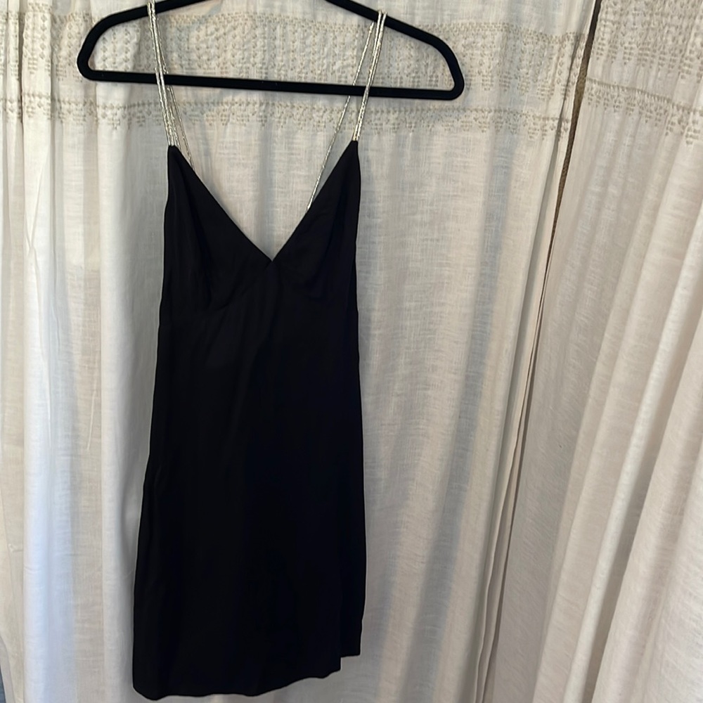 H&M Rhinestone Strap Mini Dress
